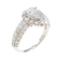 プラチナダイヤモンドリング 0．549ct・G・I1・ペアシェイプ