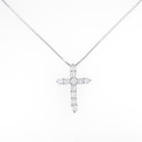 PT クロス ダイヤモンドネックレス