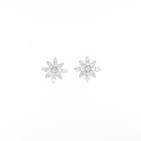 【新品】K18WG ダイヤモンドピアス