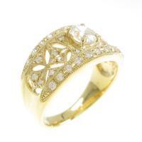 【リメイク】K18YG ダイヤモンドリング 0．372ct・I・SI2・オーバルカット