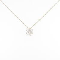 【リメイク】K18YG フラワー ダイヤモンドネックレス