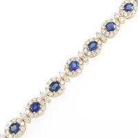 K18YG サファイヤブレスレット