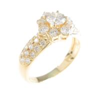 ポンテヴェキオ フラワー ダイヤモンドリング