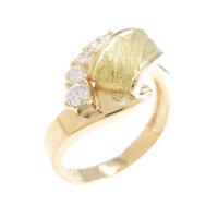 K18YG ダイヤモンドリング