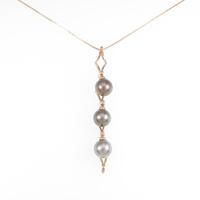 K18PG クロチョウパールネックレス