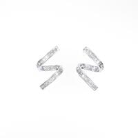 K18WG ダイヤモンドピアス