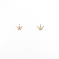ノジェス クラウン ダイヤモンドピアス