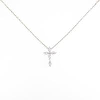 K10YG クロス キュービックネックレス