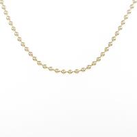 K18YG ボール チェーンネックレス