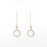 K18YG ダイヤモンドピアス