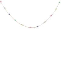 アガット カラーストーンネックレス