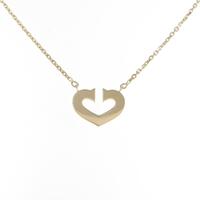 カルティエ Cハート ネックレス