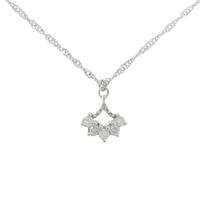 K18WG ダイヤモンドネックレス