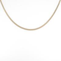 K18YG チェーンネックレス 40cm