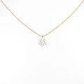 【リメイク】K18PG ダイヤモンドネックレス 0．401ct I SI2 GOOD