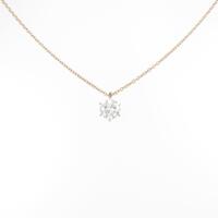 【リメイク】K18PG ダイヤモンドネックレス 0．401ct I SI2 GOOD