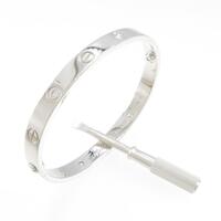 カルティエ ラブブレスレット ハーフダイヤ 4P