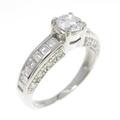 プラチナダイヤモンドリング 0．419ct F SI1 GOOD
