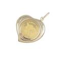 K18YG（枠） コイン ペンダント