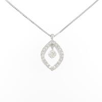 【新品】プラチナダイヤモンドネックレス 0．234ct E SI1 GOOD
