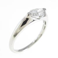プラチナダイヤモンドリング 0．50ct D VS2 マーキスカット