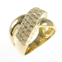 K18YG ダイヤモンドリング