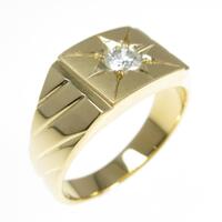 K18YG ダイヤモンドリング