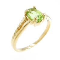 750YG ペリドットリング