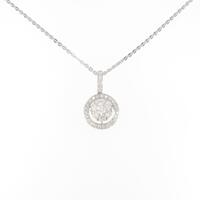 K18WG ダイヤモンドネックレス