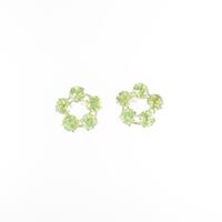 【新品】K18YG ペリドットピアス