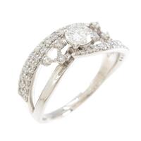 プラチナダイヤモンドリング 0．323ct H SI1 GOOD
