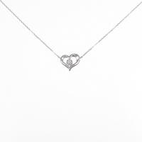 ポンテヴェキオ ハート ダイヤモンドネックレス