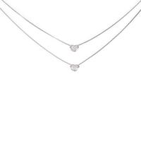 K18WG ダイヤモンドネックレス