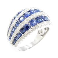 K18WG サファイヤリング