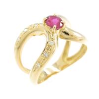 K18YG ルビーリング