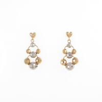 K18YG／PT ピアス