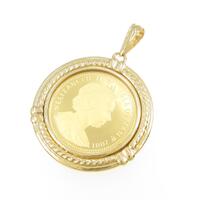 K18YG（枠） コイン ペンダント