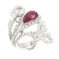 750WG ルベライトトルマリンリング