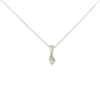 K10WG ダイヤモンドネックレス