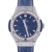 ウブロ クラシックフュージョンジーンズダイヤモンド TI 日本限定 クォーツ