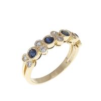 18KYG サファイヤ リング 0.46CT