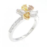 750YG/750WG ダイヤモンド リング 0.74CT