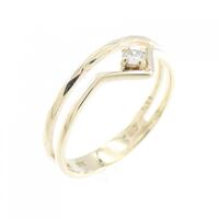 K10YG ダイヤモンド リング 0.03CT