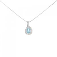 K14WG アパタイト ネックレス 0.35CT