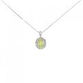 K14WG クリソベリル ネックレス 0.66CT