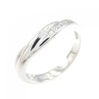 K14WG ダイヤモンド リング 0.03CT