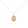 K18PG ダイヤモンド ネックレス 0.20CT