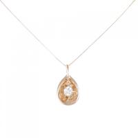 K18PG ダイヤモンド ネックレス 0.20CT