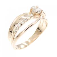 K18PG ダイヤモンド リング 0.30CT