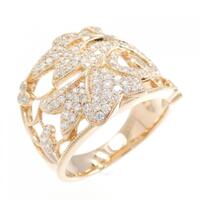 K18PG ダイヤモンド リング 0.85CT